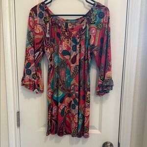 Colorful Paisley Print Shirt